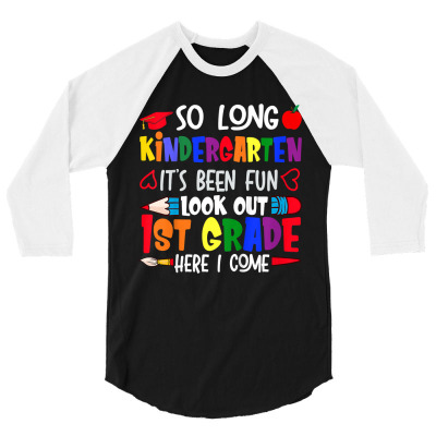 Kids So Long Kindergarten Kids T Shirt 3/4 Sleeve Shirt Designed By Alanrache