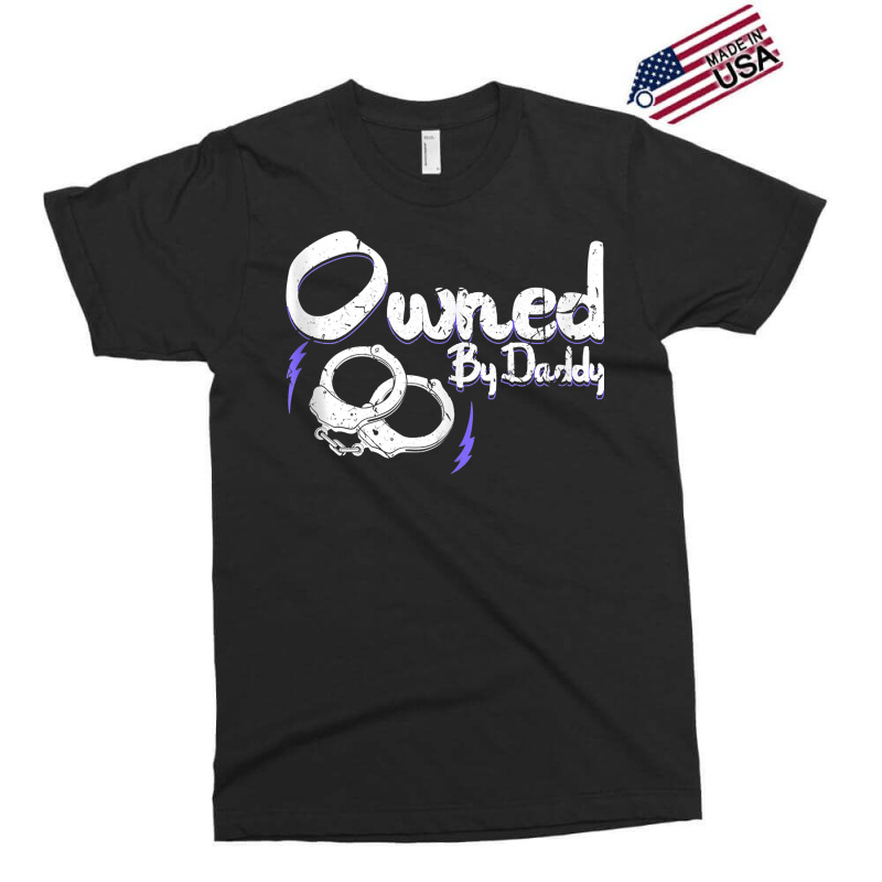 Owned By Daddy Bdsm Submissive Kinky Ddlg Handcuffs Tank Top Exclusive T-shirt by emaliekrein | Artistshot