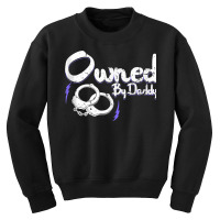 Owned By Daddy Bdsm Submissive Kinky Ddlg Handcuffs Tank Top Youth Sweatshirt | Artistshot