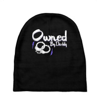 Owned By Daddy Bdsm Submissive Kinky Ddlg Handcuffs Tank Top Baby Beanies | Artistshot