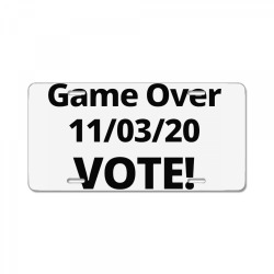 game over 11 03 20 vote License Plate | Artistshot