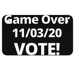 game over 11 03 20 vote Motorcycle License Plate | Artistshot