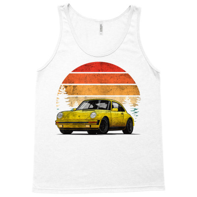 Retro Sun W Tuning & Gaming Oldtimer Car Enthusiast Sunset T Shirt Tank Top Designed By Anslekarl