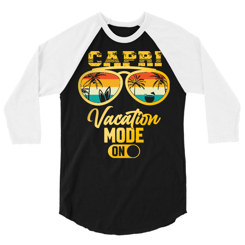 Capri T  Shirt Capri Italy Summer Vacation T  Shirt 3/4 Sleeve Shirt | Artistshot