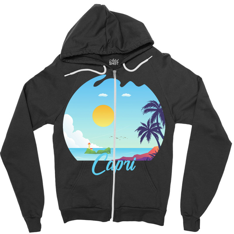 Capri T  Shirt No Place Like Capri T  Shirt Zipper Hoodie | Artistshot