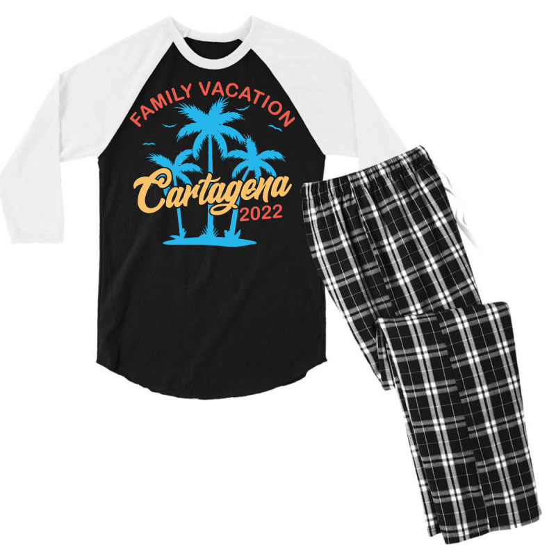 Cartagena T  Shirt Cartagena 2022 T  Shirt Men's 3/4 Sleeve Pajama Set | Artistshot