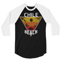 Chile T  Shirt Beach Day In Chile T  Shirt 3/4 Sleeve Shirt | Artistshot