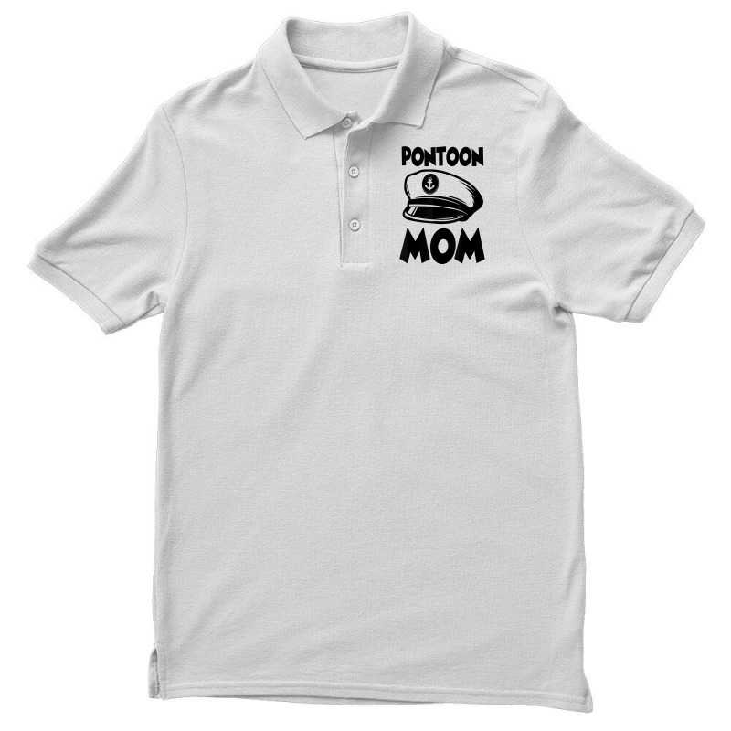 Funny Pontoon Mom Motorboat Party Boat Captain Humor T Shirt Men's Polo Shirt | Artistshot