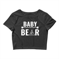 Family Bear Pregnancy Announcement Baby White Crop Top | Artistshot