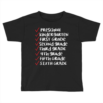 Elementary Graduation T Shirt Art   6th Grade Graduation T Shirt Toddler T-shirt Designed By Ryleiamiy