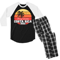 Costa Rica T  Shirt Costa Rica 2022 T  Shirt Men's 3/4 Sleeve Pajama Set | Artistshot