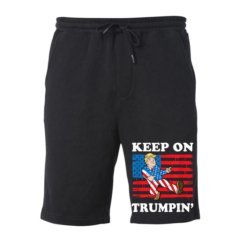 Keep On Trumping Fleece Short | Artistshot