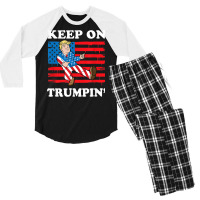 Keep On Trumping Men's 3/4 Sleeve Pajama Set | Artistshot