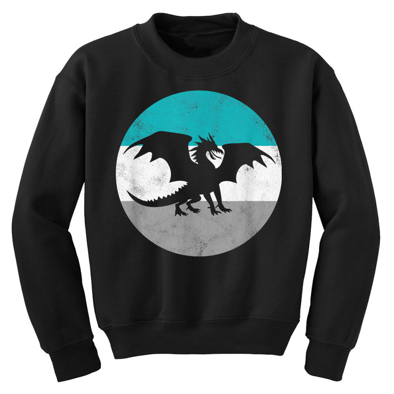 Dragon Retro Fantasy Gift For Men Or Boys T Shirt Youth Sweatshirt by lissuttie | Artistshot