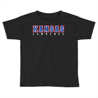 Cool Kansas Blue & Red Kansas All Caps Kansas Old School T Shirt Toddler T-shirt | Artistshot