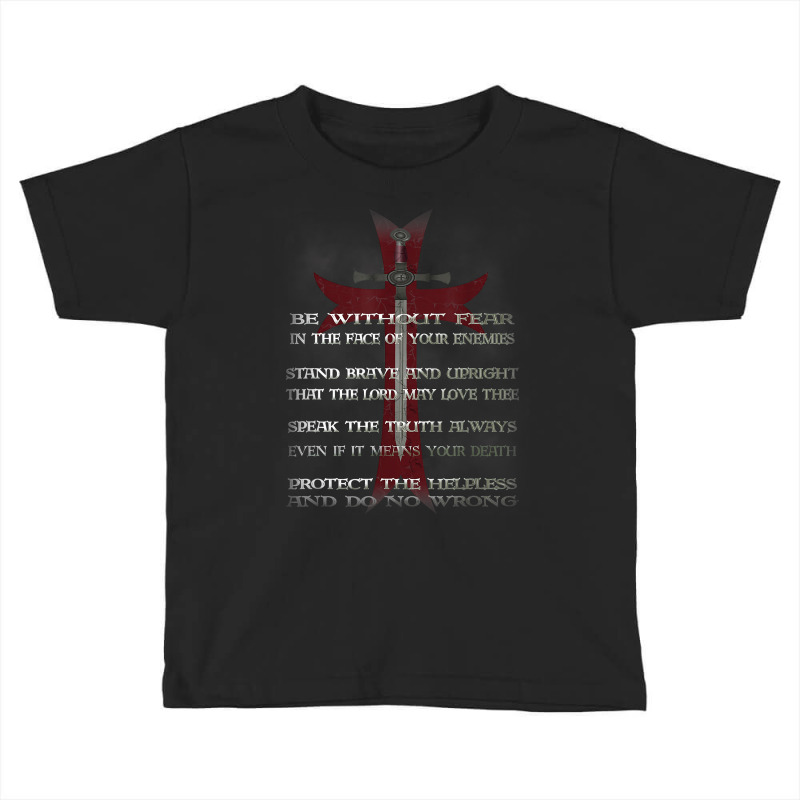 Knights Templar Crusader Cross Ring Order Be Without Fear T Shirt Toddler T-shirt | Artistshot