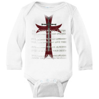 Knights Templar Crusader Cross Ring Order Be Without Fear T Shirt Long Sleeve Baby Bodysuit | Artistshot