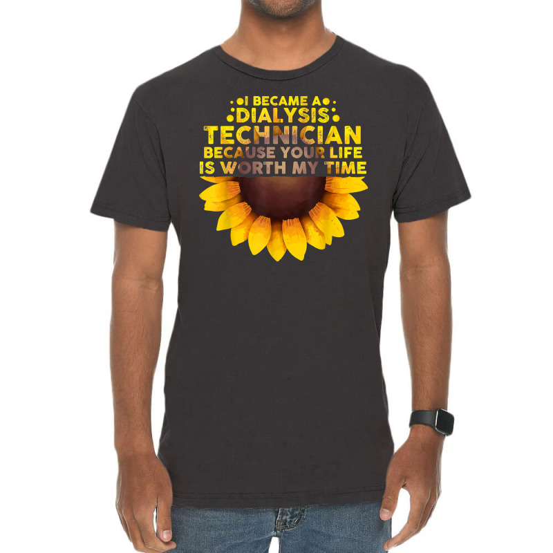 Cute Dialysis Technician For Men Women Hemodialysis Nurse T Shirt Vintage T-shirt | Artistshot