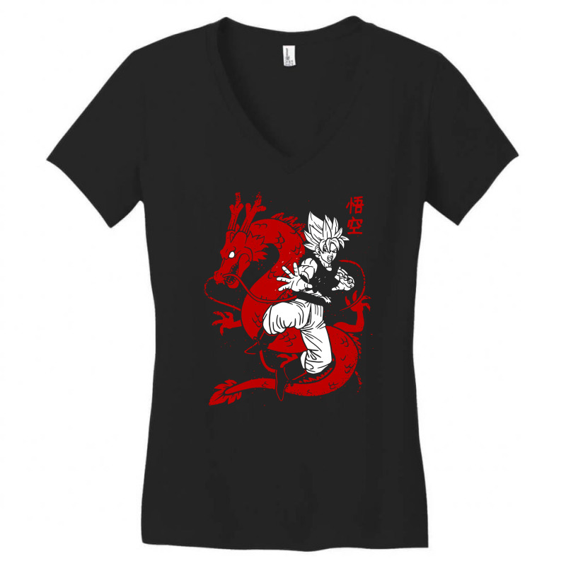Japan Dragon Women's V-neck T-shirt | Artistshot