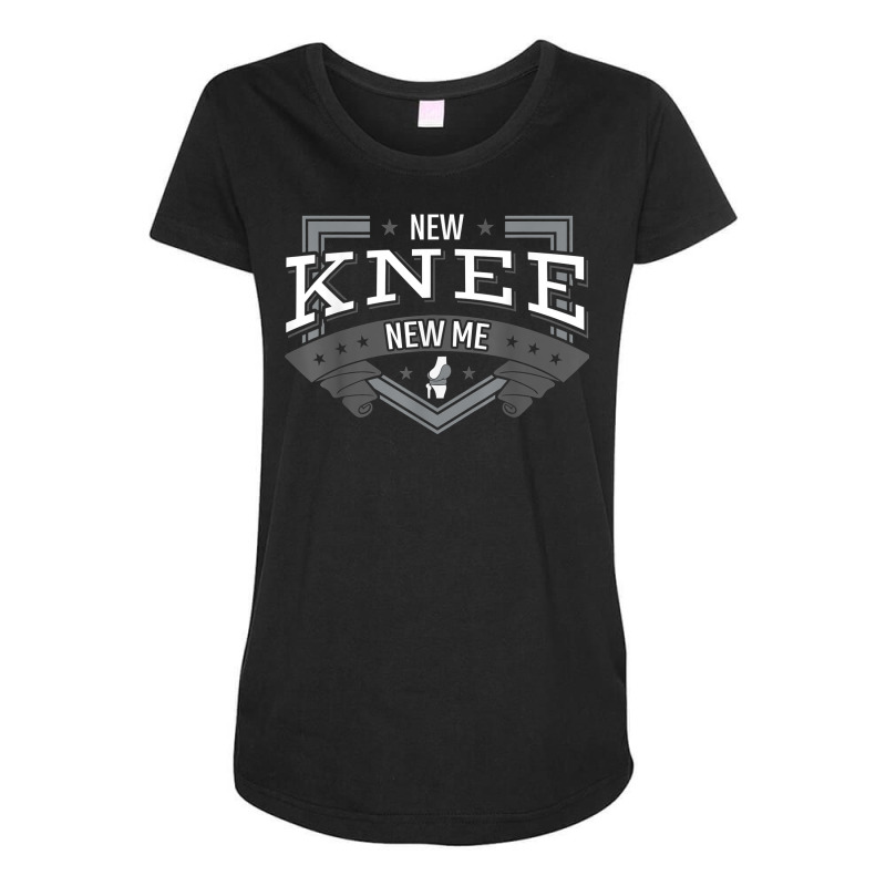 New Knee New Me Joint Replacement Arthroplasty Surgery Gift T Shirt Maternity Scoop Neck T-shirt by atereabag | Artistshot