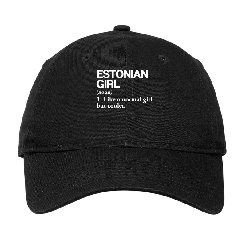 Estonian Girl Definition Estonia Flag Country Language T Shirt Adjustable Cap | Artistshot