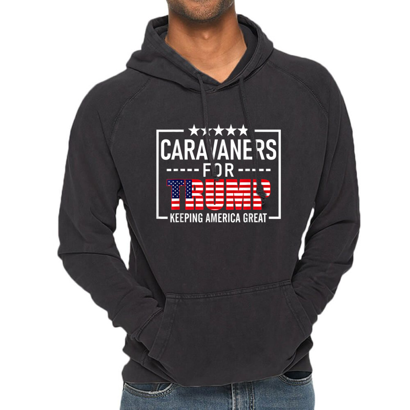 Caravaners For Trump Conservative Vintage Hoodie | Artistshot