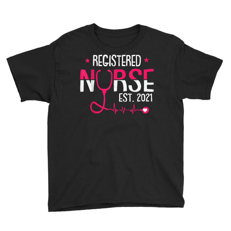 Registered Nurse Est 2021 Nursing Student Rn Graduation Gift T Shirt Youth Tee | Artistshot