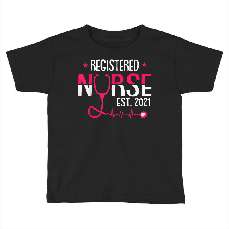 Registered Nurse Est 2021 Nursing Student Rn Graduation Gift T Shirt Toddler T-shirt | Artistshot