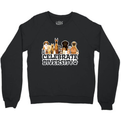 funny dog lover shirt  'celebrate diversity'  cute dog t shirt Crewneck Sweatshirt | Artistshot