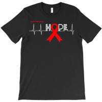 Hope  Awareness Month Products Red Ribbon Stroke Awareness T Shirt T-shirt | Artistshot