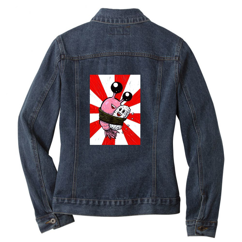 Japanese Food Ladies Denim Jacket by jarl cedric | Artistshot