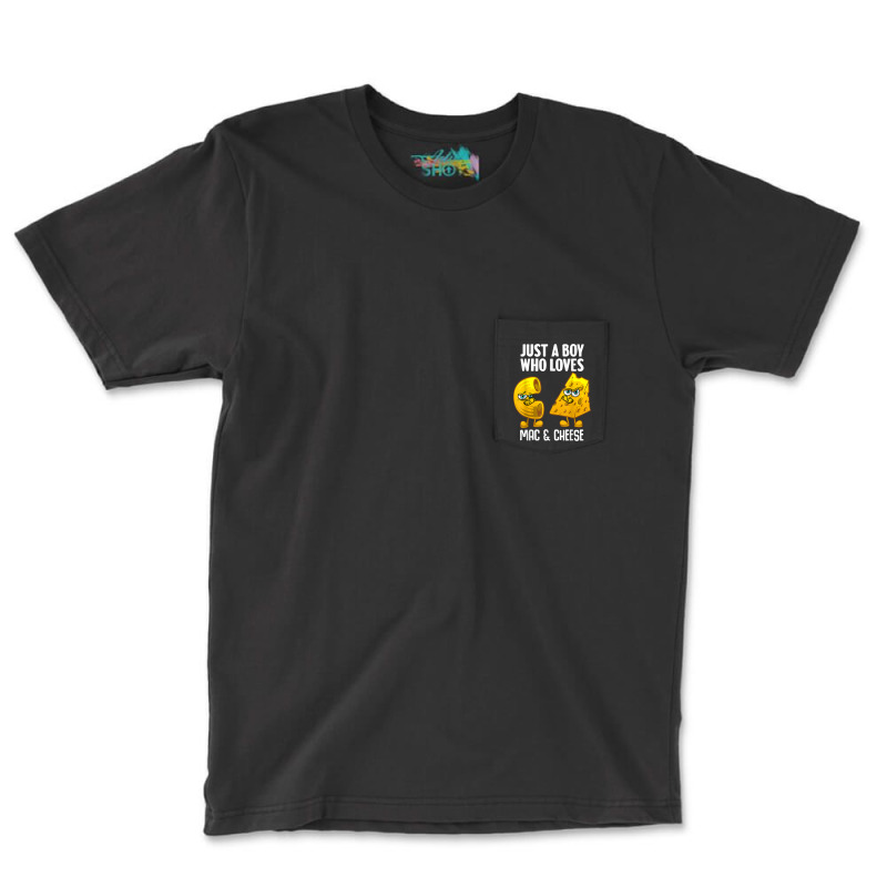 Funny Mac And Cheese Design For Boys Men Macaroni Cheese T Shirt Pocket T-shirt | Artistshot
