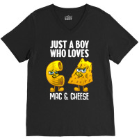Funny Mac And Cheese Design For Boys Men Macaroni Cheese T Shirt V-neck Tee | Artistshot