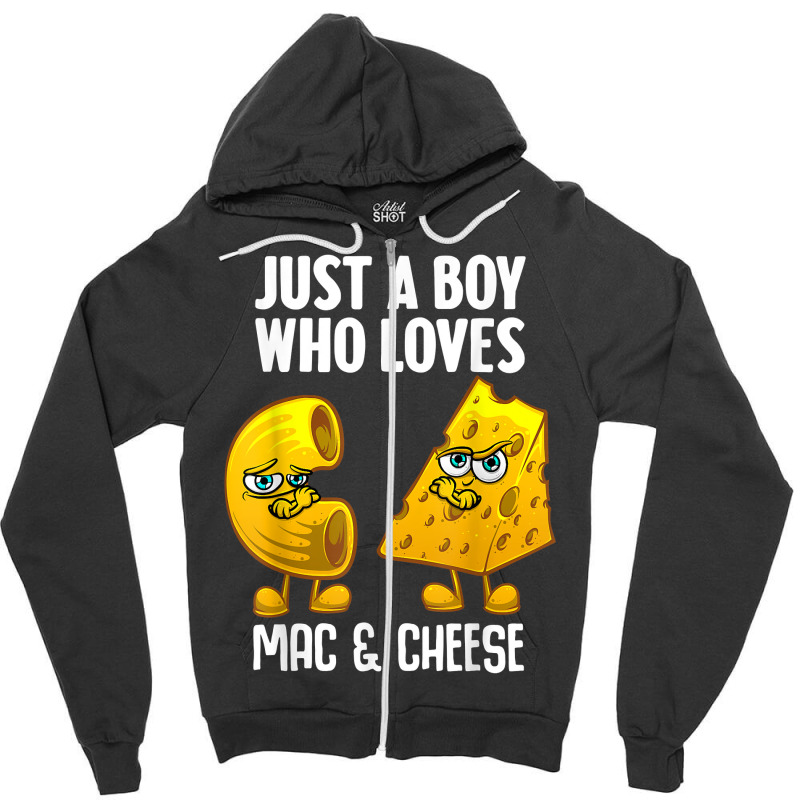 Funny Mac And Cheese Design For Boys Men Macaroni Cheese T Shirt Zipper Hoodie | Artistshot