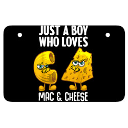 funny mac and cheese design for boys men macaroni cheese t shirt ATV License Plate | Artistshot