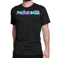 Parkour Free Running Acrobatic Stunts T  Shirt P A R K O U R F R E E R Classic T-shirt | Artistshot