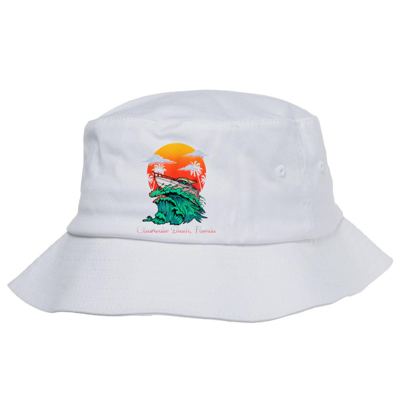 Vintage Coastal Boat Shirt   Clearwater Beach Florida Yacht Bucket Hat by kogmor58594 | Artistshot