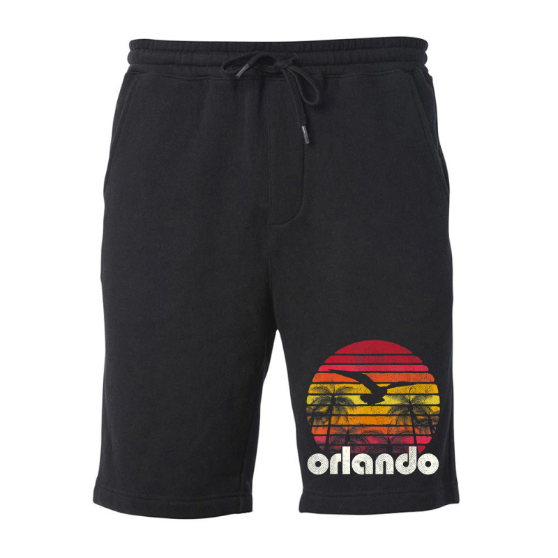 Vintage Retro Orlando Fl Florida 70's 80's Style T Shirt Fleece Short | Artistshot