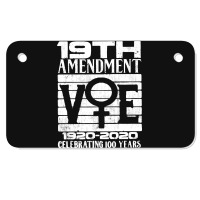 19th Amendment   Vote Celebrating 100 Years Motorcycle License Plate | Artistshot