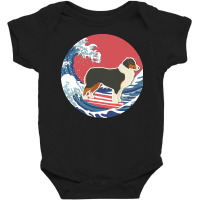 Australian Shepherd T  Shirt Australian Shepherd Gifts   Ocean Waves S Baby Bodysuit | Artistshot