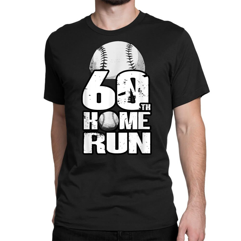 Custom 60 Years Old Vintage Baseball 60th Birthday T Shirt Classic T-shirt  By Cm-arts - Artistshot