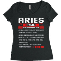 Aries Zodiac Birthday Aries Facts Gift Funny T Shirt Women's Triblend Scoop T-shirt | Artistshot