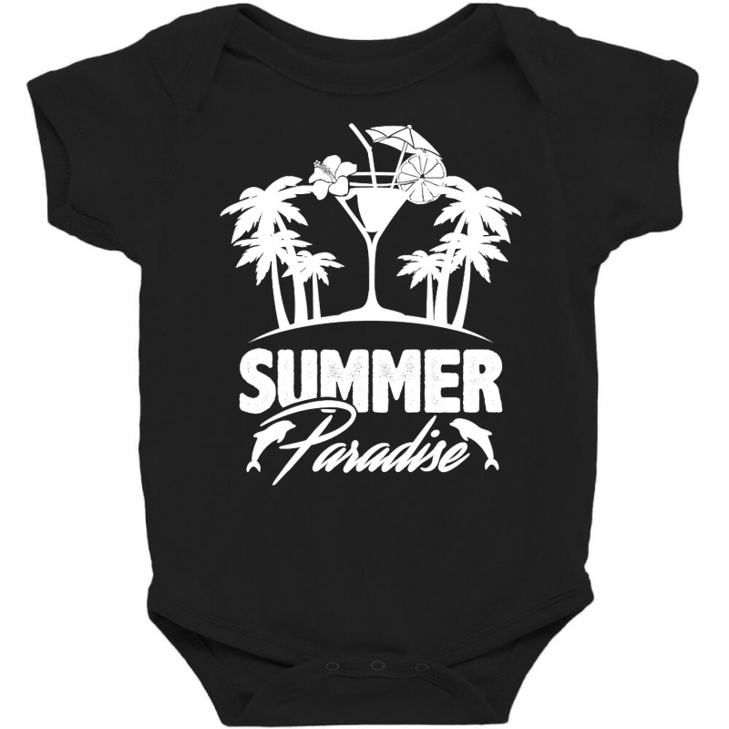 Summer T  Shirt Summer Paradise Beach Sunshine Vacation T  Shirt Baby Bodysuit by schillerelroy788 | Artistshot