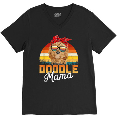 Doodle Mama Best Goldendoodle Mom Ever Mother's Day Dog Mom T Shirt V-neck Tee Designed By Meyerosar