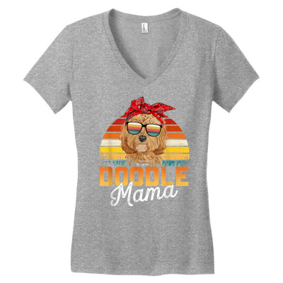 Doodle Mama Best Goldendoodle Mom Ever Mother's Day Dog Mom T Shirt Women's V-neck T-shirt Designed By Meyerosar