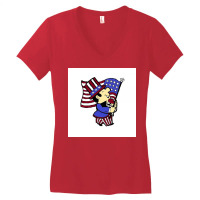 Labor Day  Uncle Sam Women's V-neck T-shirt | Artistshot