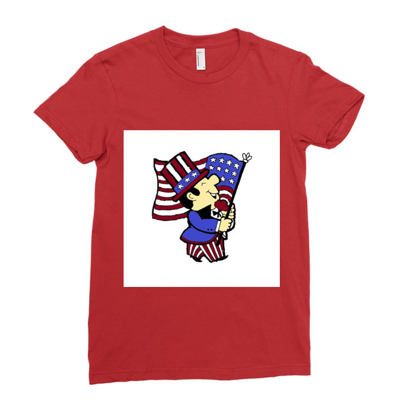 Labor Day  Uncle Sam Ladies Fitted T-Shirt by Artango | Artistshot