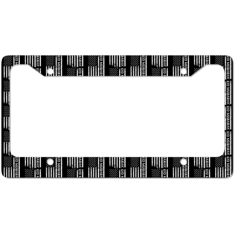 Eid Mubarak For Muslim American Men Eid Al Fitr  Al Adha T Shirt License Plate Frame | Artistshot