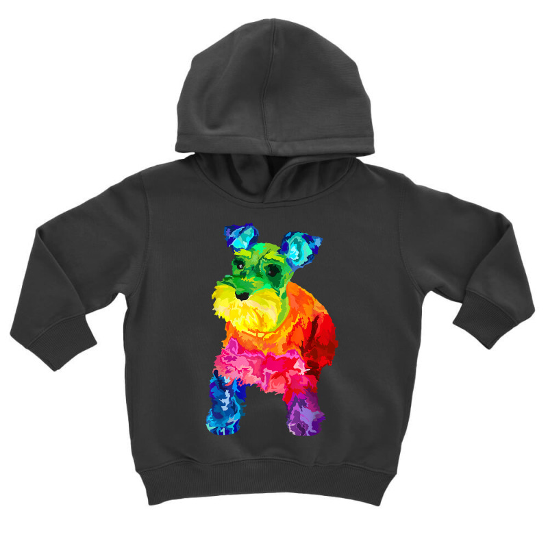 Dog Lover Gifts Mini Schnauzer Colorful Miniature Schnauzer T Shirt Toddler Hoodie by ayedencoplon | Artistshot