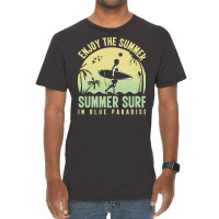 Summer 2021 T  Shirt Enjoy The Summer, Summer Surf In Blue Paradise T Vintage T-shirt | Artistshot